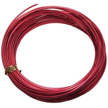 Filo di alluminio TANEA, verniciato rosso, 12 m, Ø 2 mm