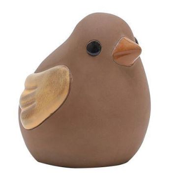 Figurina di uccello ORIENA in ceramica, marrone-arancione, 21x17x21cm Figurina di uccello ORIENA in ceramica, marrone-arancione, 21x17x21cm
