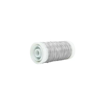Filo da avvolgimento TRINE, zincato, argento, 100 g, 120 m, Ø 0,35 mm Filo da avvolgimento TRINE, zincato, argento, 100 g, 120 m, Ø 0,35 mm