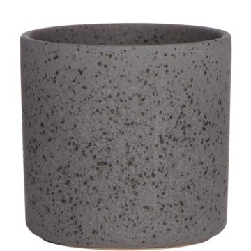Vaso da fiori in ceramica ARAYA, maculato, nero, 10cm, Ø10cm