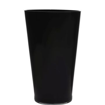 Vaso da fiori conico ANNA EARTH in vetro, nero, 40cm, Ø25cm Vaso da fiori conico ANNA EARTH in vetro, nero, 40cm, Ø25cm
