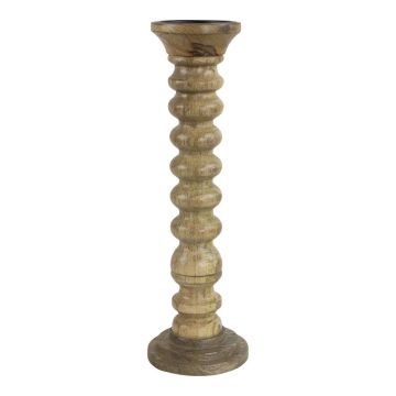 Portacandele SERAPHINE in legno di mango, marrone, 40 cm, Ø 12,5 cm Portacandele SERAPHINE in legno di mango, marrone, 40 cm, Ø 12,5 cm