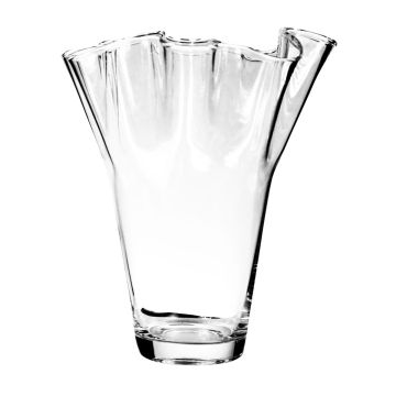 Vaso di vetro decorativo JODY EARTH, trasparente, 30cm, Ø21cm