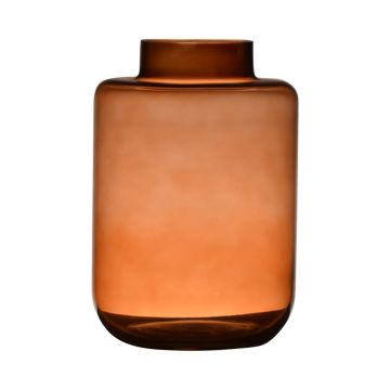 Vaso di vetro ARANYA, arancione-marrone, 23,5cm, Ø16cm Vaso di vetro ARANYA, arancione-marrone, 23,5cm, Ø16cm