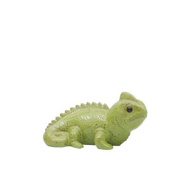 Figurina di camaleonte ALOVIA in ceramica, verde, 20x12x11cm
