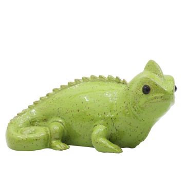 Figurina di camaleonte ALOVIA in ceramica, verde, 36x19x19cm