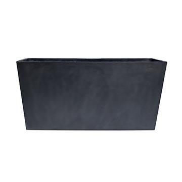 Cassetta portafiori ANDIF in legno-cemento, nera, 100x32x49cm Cassetta portafiori ANDIF in legno-cemento, nera, 100x32x49cm