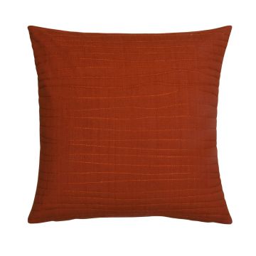 Cuscino decorativo SILENA, arancione scuro, cuciture decorative, 45x45 cm