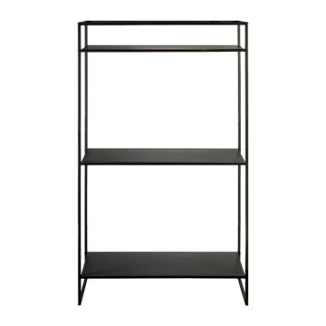 Scaffale in metallo in stile industriale QUIANA, 3 ripiani, nero, 120x40x200 cm Scaffale in metallo in stile industriale QUIANA, 3 ripiani, nero, 120x40x200 cm