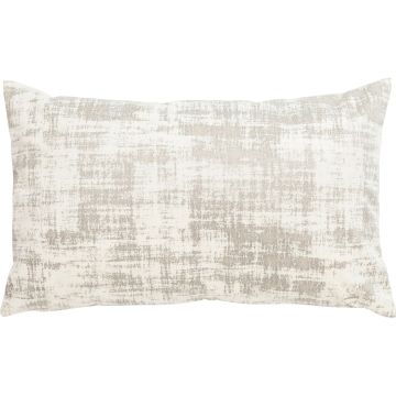 Cuscino decorativo LORIKA, bianco panna, aspetto velluto, aspetto velluto, 50x30 cm