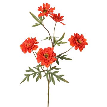 Ramo artificiale di crisantemo PRUDENCE, Eco Collection, rosso-arancione, 75 cm, Ø 5-6,5 cm Ramo artificiale di crisantemo PRUDENCE, Eco Collection, rosso-arancione, 75 cm, Ø 5-6,5 cm