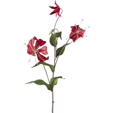 Ramo artificiale di gloriosa LISUPY, rosso rubino-oro, 80 cm Ramo artificiale di gloriosa LISUPY, rosso rubino-oro, 80 cm