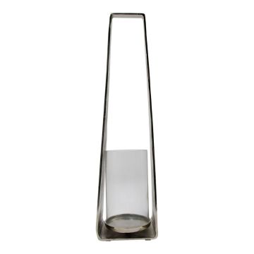 Lanterna in alluminio MORGANNE con manico, argento, 20x16x78 cm Lanterna in alluminio MORGANNE con manico, argento, 20x16x78 cm