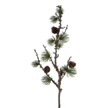 Ramo artificiale di pino BLUTON con pigne e licheni, verde, 55 cm