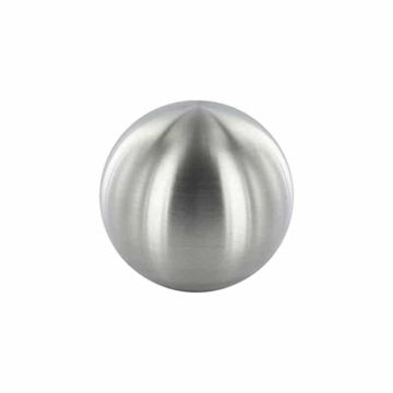 Sfera in acciaio inossidabile argento opaco MIROH, Ø10cm