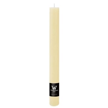 Candela a bastoncino AURORA, color crema, 28cm, Ø3,5cm, 30 ore - Prodotto in Germania Candela a bastoncino AURORA, color crema, 28cm, Ø3,5cm, 30 ore - Prodotto in Germania