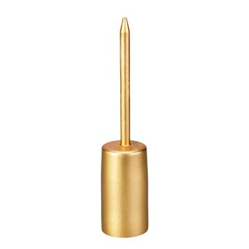 Portacandela in metallo LISANDRE per candele a bastoncino, ca. Ø 2,2 cm, oro antico, 11 cm, Ø 2,3 cm Portacandela in metallo LISANDRE per candele a bastoncino, ca. Ø 2,2 cm, oro antico, 11 cm, Ø 2,3 cm