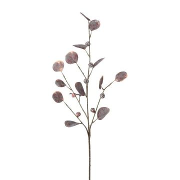Ramo decorativo di eucalipto TRAVON con frutti, melanzana, 75 cm Ramo decorativo di eucalipto TRAVON con frutti, melanzana, 75 cm