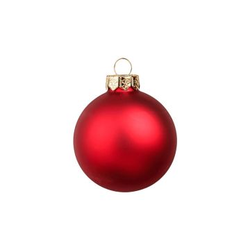 Pallina di Natale CLARIBELLE, opaca, 30 pezzi, rossa, Ø 6 cm Pallina di Natale CLARIBELLE, opaca, 30 pezzi, rossa, Ø 6 cm