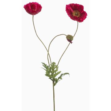 Ramo artificiale di papavero SCHUNRA, fucsia, 75cm Ramo artificiale di papavero SCHUNRA, fucsia, 75cm