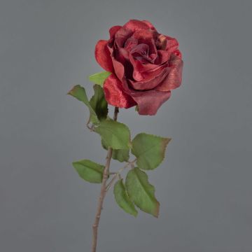 Rosa artificiale in velluto SINDALA, rossa, 60 cm, Ø 12 cm Rosa artificiale in velluto SINDALA, rossa, 60 cm, Ø 12 cm