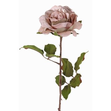 Rosa artificiale in velluto SINDALA, lilla chiaro, 60cm, Ø12cm Rosa artificiale in velluto SINDALA, lilla chiaro, 60cm, Ø12cm