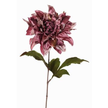 Fiore artificiale in velluto, dalia MINBU, lilla antico, 60cm, Ø17cm Fiore artificiale in velluto, dalia MINBU, lilla antico, 60cm, Ø17cm
