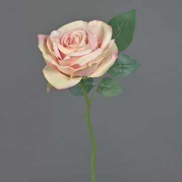 Rosa artificiale NIKOLETA, rosa-crema, 30 cm, Ø 12 cm Rosa artificiale NIKOLETA, rosa-crema, 30 cm, Ø 12 cm
