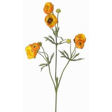 Ranuncolo in velluto YARIS, arancione-giallo, 65cm, Ø3-4,5cm Ranuncolo in velluto YARIS, arancione-giallo, 65cm, Ø3-4,5cm