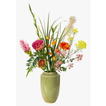 Mazzo di fiori artificiali FEME, rosa-arancione, 120 cm, Ø 60 cm Mazzo di fiori artificiali FEME, rosa-arancione, 120 cm, Ø 60 cm