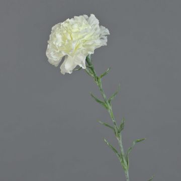 Fiore artificiale Garofano NIRUSHA, bianco, 65 cm, Ø 9 cm