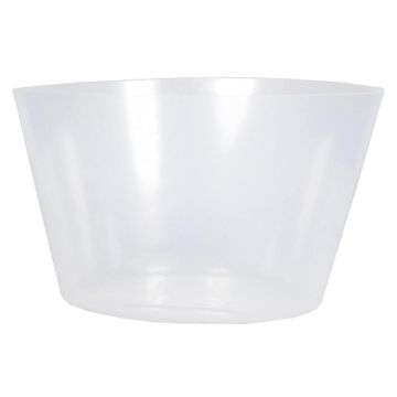 Contenitore in plastica KIPA per cesti di piante, impermeabile, trasparente, 15cm, Ø25cm