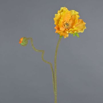 Fiore di papavero artificiale HASNA, giallo-arancione, 75 cm, Ø 11 cm Fiore di papavero artificiale HASNA, giallo-arancione, 75 cm, Ø 11 cm