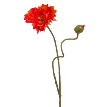 Fiore di papavero artificiale HASNA, rosso-arancione, 75 cm, Ø 11 cm Fiore di papavero artificiale HASNA, rosso-arancione, 75 cm, Ø 11 cm