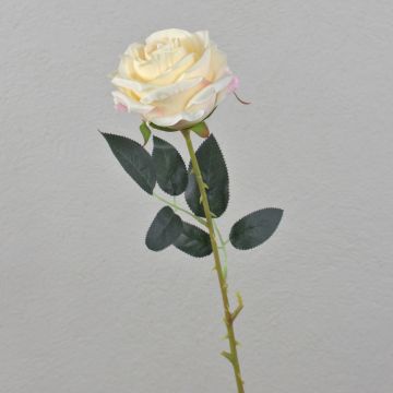 Rosa artificiale ELEAZAR, color crema, 65 cm, Ø 9 cm Rosa artificiale ELEAZAR, color crema, 65 cm, Ø 9 cm