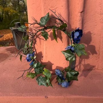 Midnight Bloom corona per fedi nuziali - Richiesta della cliente Julie Fleur