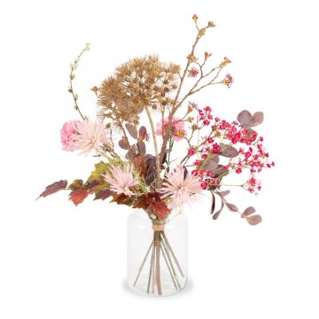 Mazzo di fiori decorativo autunnali PHILLIS, rosa-rosa-marrone, 65cm, Ø40cm Mazzo di fiori decorativo autunnali PHILLIS, rosa-rosa-marrone, 65cm, Ø40cm