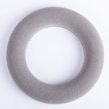 ®mosy Corona di spugna floreale RUJA per fiori artificiali, grigio, Ø20cm