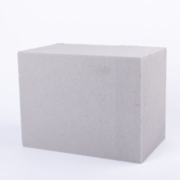 ®mosy Blocco di spugna floreale IZIAR per fiori artificiali, grigio, 18,5x32x23cm