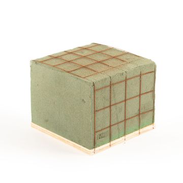 ®mosy Ökodur Base per composizioni floreali funebri SERLO con rete metallica, base in legno naturale, verde, 11x11x9 cm ®mosy Ökodur Base per composizioni floreali funebri SERLO con rete metallica, base in legno naturale, verde, 11x11x9 cm