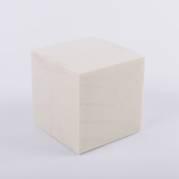 ®mosy Cubo di spugna floreale GABRIO per fiori artificiali, crema, 12x12x12cm