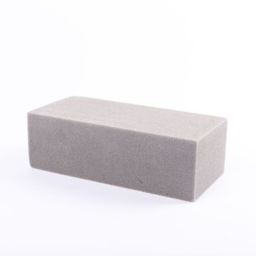 ®mosy Mattone di spugna floreale BEBO per fiori artificiali, grigio, 23x11x7,5cm