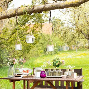 Festa romantica in giardino Festa romantica in giardino