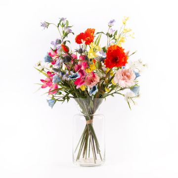 Bouquet di fiori di campo artificiali CINDANA, colorato, 70cm, Ø45cm