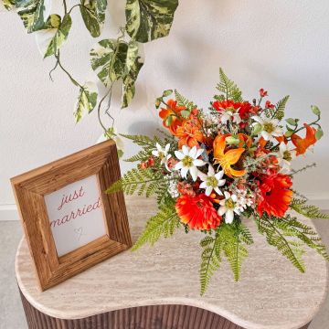 Bouquet da sposa Alpengold e spilla - Richiesta del cliente Kai