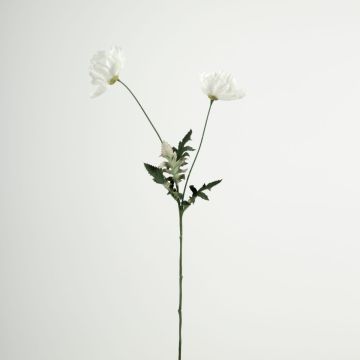 Ramo di papavero in plastica GUNDULA, Eco Collection, bianco-lilla, 70 cm, Ø 7-8 cm Ramo di papavero in plastica GUNDULA, Eco Collection, bianco-lilla, 70 cm, Ø 7-8 cm