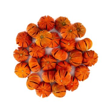Frutta secca decorativa mandarini NIARATU, incisi, arancioni, Ø 4-5 cm, 250 g Frutta secca decorativa mandarini NIARATU, incisi, arancioni, Ø 4-5 cm, 250 g