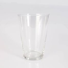 Vaso sferico inclinato NELLY FIRE in vetro, trasparente, 18cm, 16,5cm