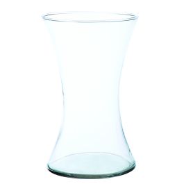 Vaso da tavolo ASOLITA in vetro, angolare, trasparente-blu, 18cm, 11,5cm
