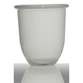 Vaso Da Fiori In Vetro Fynn | Forma A Imbuto | Trasparente | 17x15,5 Cm | INNA-Glas | Portapiante